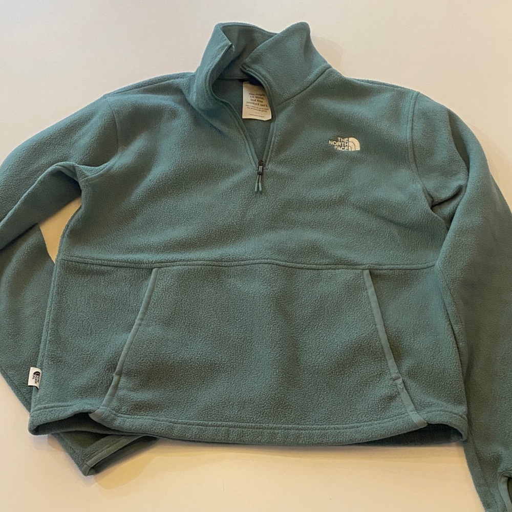 The North Face Teal Quarter-Zip Fleece Pullover